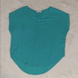 Teal blouse